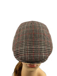 Unisex Check Pattern Structured Ivy Cap