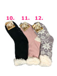 Women's Super Fluffy Thick Non-Slip Bed Socks Slipper Socks SET OF 3x PAIRS