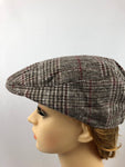 Unisex Check Pattern Floppy Ivy Cap Winter Golf Beret