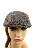 Unisex Check Pattern Floppy Ivy Cap Winter Golf Beret