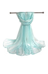 Women's Wide Chiffon Style Sheer Fashion Scarf/Shawl