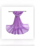 Women's Wide Chiffon Style Sheer Fashion Scarf/Shawl