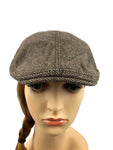 Children & Adult's Unisex Herringbone Pattern Ivy Cap Golf Beret Gatsby Hat