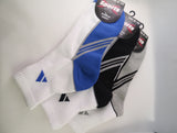 Men's Quarter Length 3 Line Sports Socks