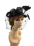 Women's Sinamay Bow & Feather Fascinator Headband