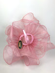 Scala Sinamay Big Flower Fascinator Hat Baby Pink