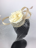 Women's Floral Sinamay Fascinator Headband