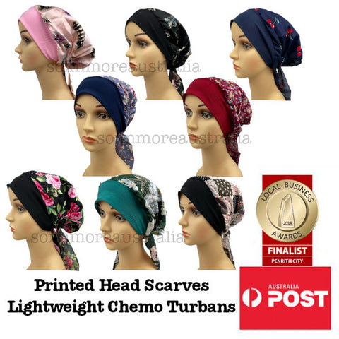 Women's Printed Head Scarf Hats Chemo Head Wrap
