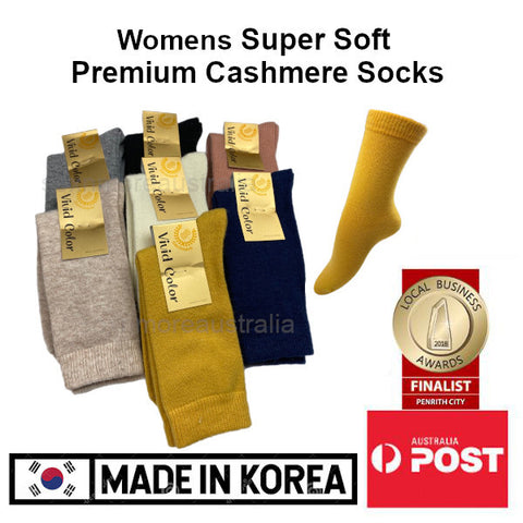 Women's Premium Cashmere Dress Socks Made in Korea