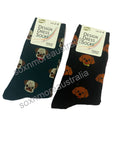 Women's Pug and Poodle Dog Patterned Business Dress Socks