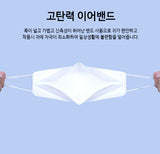 10x Pieces WHITE KF94 Face Masks MADE IN KOREA