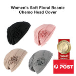 Women's Soft Floral Beanie Chemo Head Cover Stretch Bandana