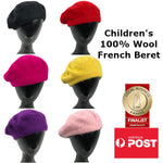 100% Wool Classic Children's French Beret Hat