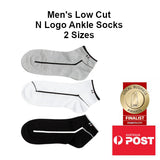 Men's Premium Cotton Low Cut N Logo Ankle Socks