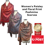 Paisley and Floral Pattern Pashmina Scarf/Shawl