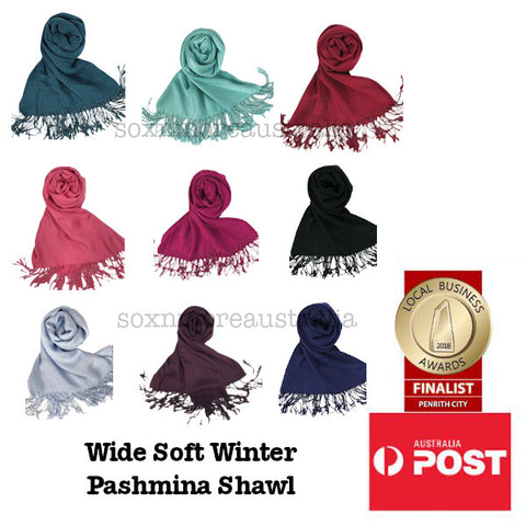 Plain Coloured Soft Pashmina Scarf/Shawl