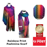 Paisley Pattern Rainbow Pashmina Scarf/Shawl