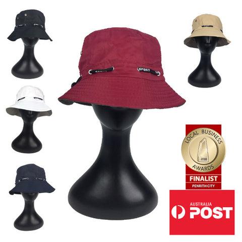 Unisex Bucket Hat With Adjustable Drawcord