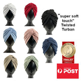 Women's Ultra Soft Knotted Turban Chemo Head Cover Stretch Bandana