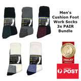 Unisex Cushion Foot Work Socks (3 Pack)